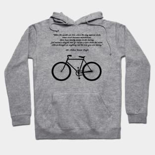 inspirational Cycling quote Hoodie